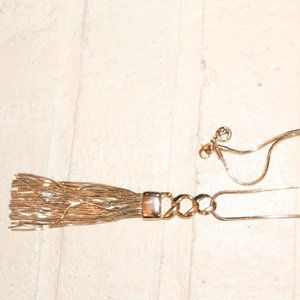 Jones New York Beautiful Brass Plated Tassel Necklace